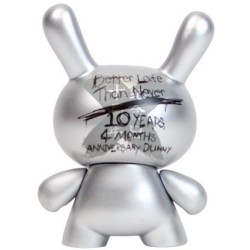 Dunny 10th Anniversary Silver 3-Inch Figurine Kidrobot