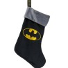 Chaussette de Noël 47cm Batman Logo Noir Groovy UK