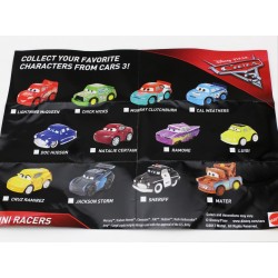 Lightning McQueen Cars 3 Die-Cast Mini Racers Series 1 Mattel