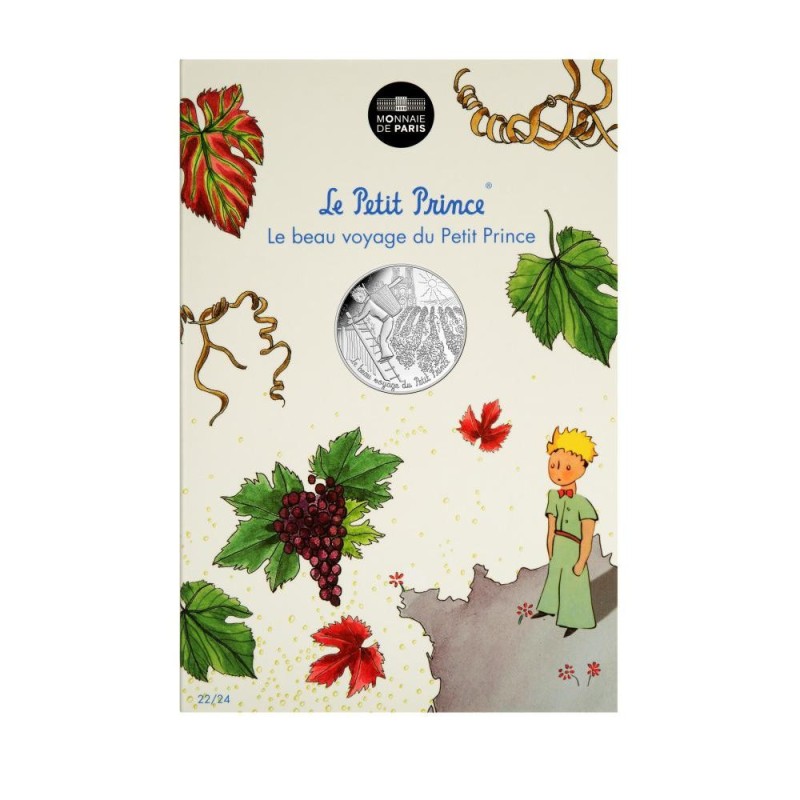 Le Petit Prince Monnaie 10€ Argent "Fait les vendanges" Monnaie de Paris