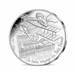 Le Petit Prince Monnaie 10€ Argent "En avion" Monnaie de Paris