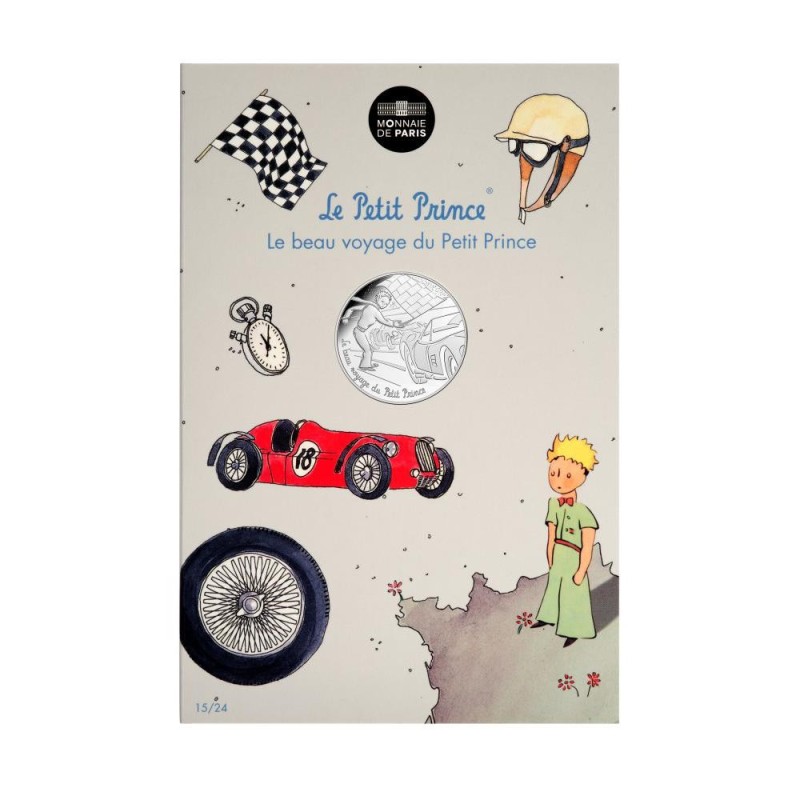 Le Petit Prince Monnaie 10€ Argent "Aux courses de voiture" Monnaie de Paris