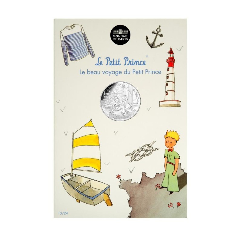 Le Petit Prince Monnaie 10€ Argent "Fait de la voile" Monnaie de Paris