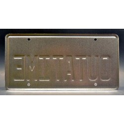 DeLorean Time Machine OUTATIME License Plate Back to the Future