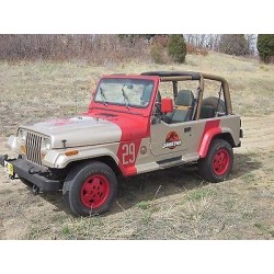 Number 29 Jeep Wrangler Sahara JP 29 License Plate Jurassic Park (1993)