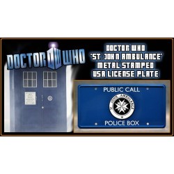 St. John Ambulance License Plate Doctor Who