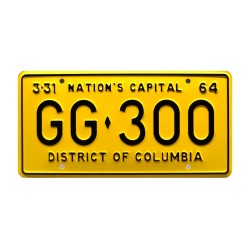 JFK Presidential Limousine GG 300 License Plate