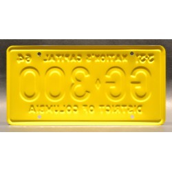 JFK Presidential Limousine GG 300 License Plate