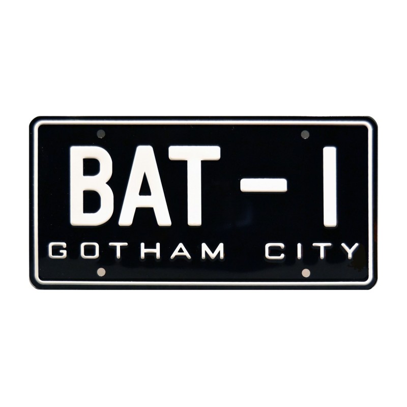 Batmobile BAT-1 License Plate Batman 1960s