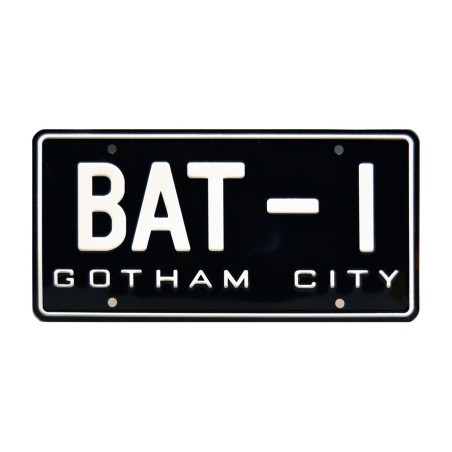 Batmobile BAT-1 License Plate Batman 1960s