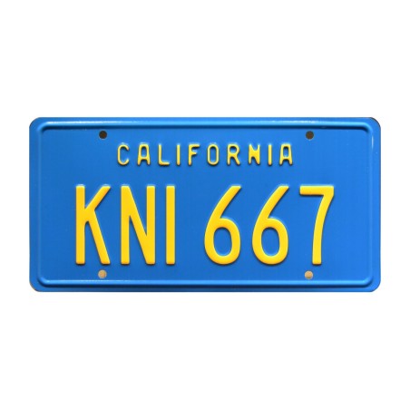 Trans Am 1982 'KITT' KNI 667 License Plate Knight Rider