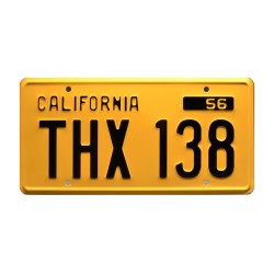 Ford Deuce Coupe 1932 THX 138 License Plate American Graffiti