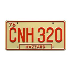 Dodge Charger 1969 General Lee CNH 320 Georgia Edition License Plate The Dukes of Hazzard