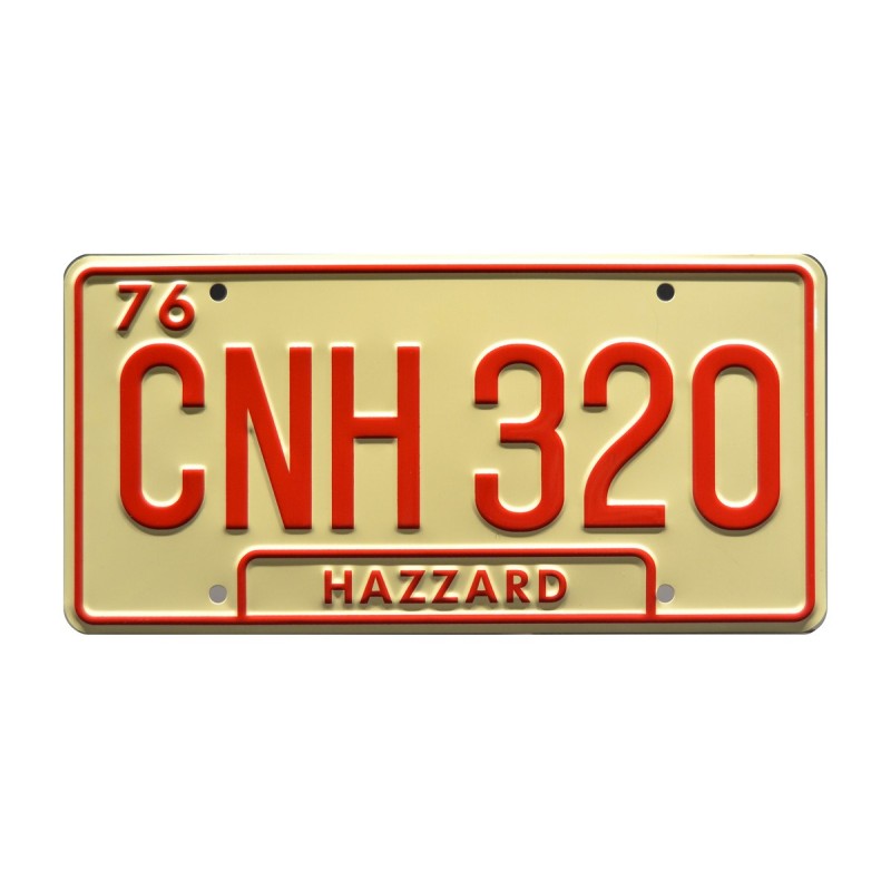 Dodge Charger 1969 General Lee CNH 320 Georgia Edition License Plate The Dukes of Hazzard
