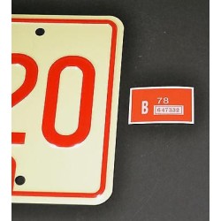Dodge Charger 1969 General Lee CNH 320 Georgia Edition License Plate The Dukes of Hazzard