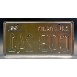 'Christine' 1958 Plymouth Fury CQB 241 License Plate Christine