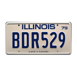 'Bluesmobile' 1974 Dodge Monaco BDR529 License Plate The Blues Brothers