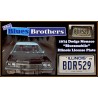 'Bluesmobile' 1974 Dodge Monaco BDR529 License Plate The Blues Brothers
