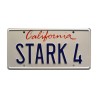 Tony Stark's Audi R8 STARK 4 License Plate Iron Man
