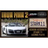 Tony Stark's Audi R8 Spyder STARK 11 License Plate Iron Man