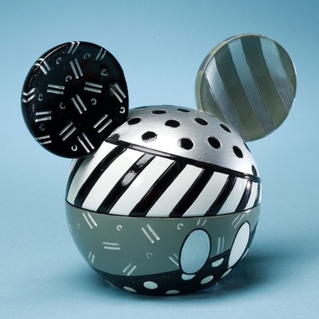 Mickey Ears Box Black & White Enesco