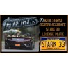 Tony Stark's Acura NSX Roadster STARK 33 License Plate The Avengers