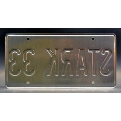 Tony Stark's Acura NSX Roadster STARK 33 License Plate The Avengers