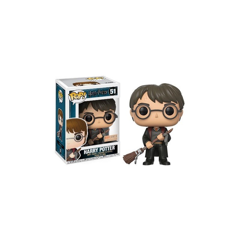 Harry Potter (with Firebolt and Feather) Exclusive POP! Harry Potter Figurine Funko